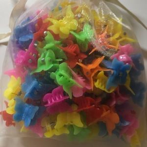 100 rainbow butterfly clips!🌈